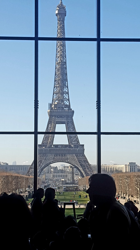 ©EB La tour Eiffel vue du Grand-Palais éphémère.