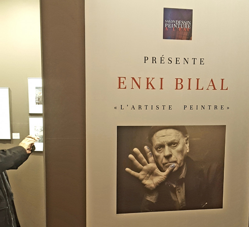 ©EB Enki Bilal, invité du salon du dessin situant la bande dessinée comme un art majeur dans le paysage de la création artistique.