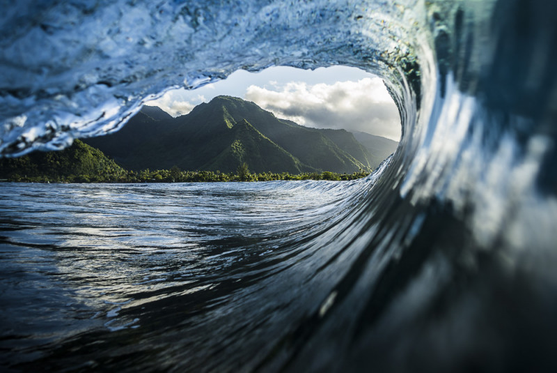 Photo : Ben Thouard. Vue du tunnel en Polynésie