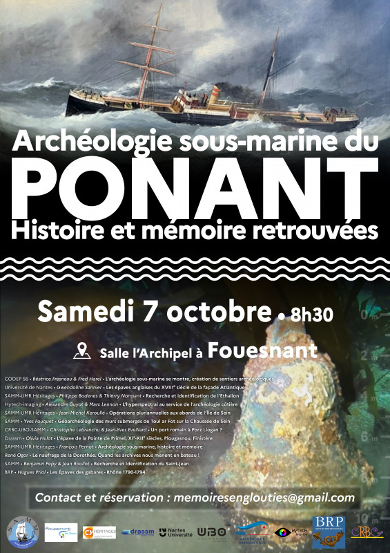 Archéologie sous-marine du Ponant à Fouesnant le 7 octobre 2023