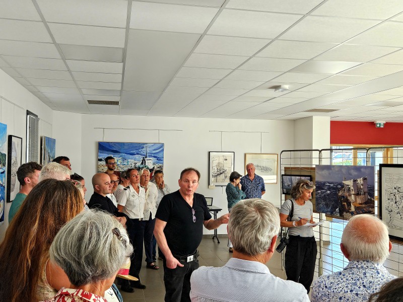 © photo Jean-François Tanneau  du Mérite Maritime29 :  présentation de l'exposition Secrets de mer.