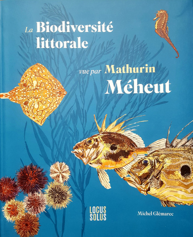 ©EB : Une de couverture du livre La biodiversité littorale vue par Mathurin Méheut-Michel Glémarec