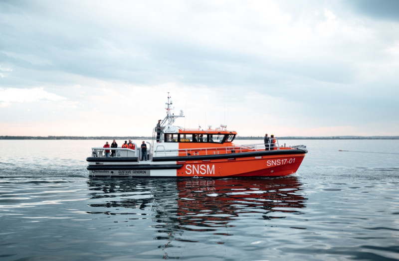 SNSM- Le Gustave Gendron en essais à la mer 