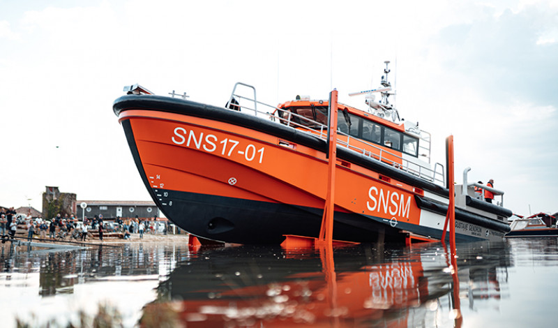SNSM- Nouveau navire hauturier de type 1 : Le Gustave Gendron de la station SNSM de l'Herbaudière