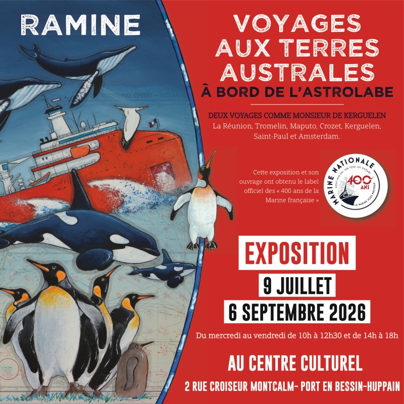 © Râmine : affiche de l'exposition d'été 2026 à Port-en-Bessin-Huppain
