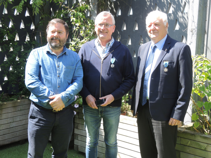 © Photo Seamen's club : messieurs Alain Michel, Joël Ruz et Thierry Beisser.