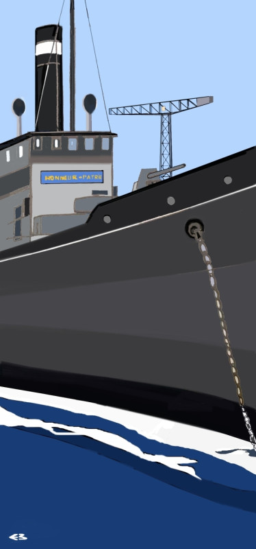 Témoignage de peintre : 12 novembre 1915, port de La Valette, la guerre de course du Nord Caper.