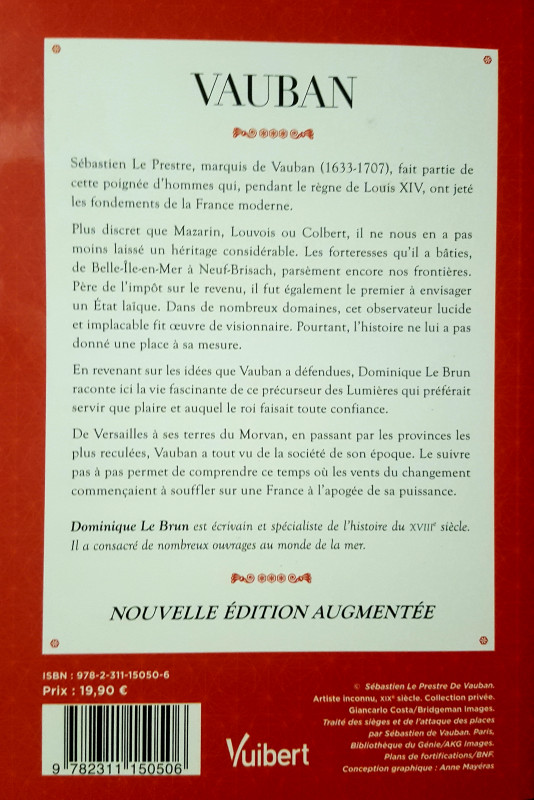 DR : Dernière de couverture du livre Vauban, l'inventeur de la France moderne.